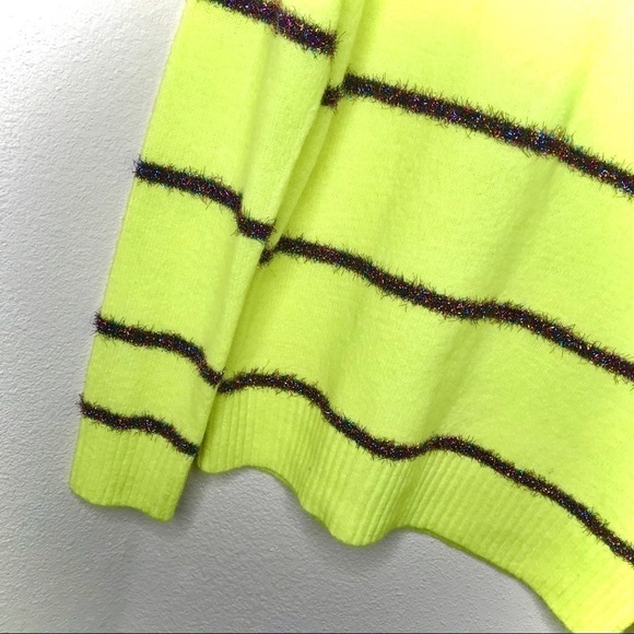 TRIBEKKA 44 Citron Rainbow Tinsel Sweater - Picture 6 of 8